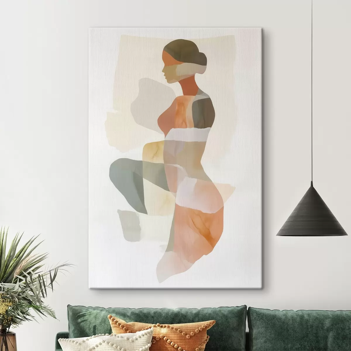 Obraz Abstrakcyjna sylwetka kobiety s45992
