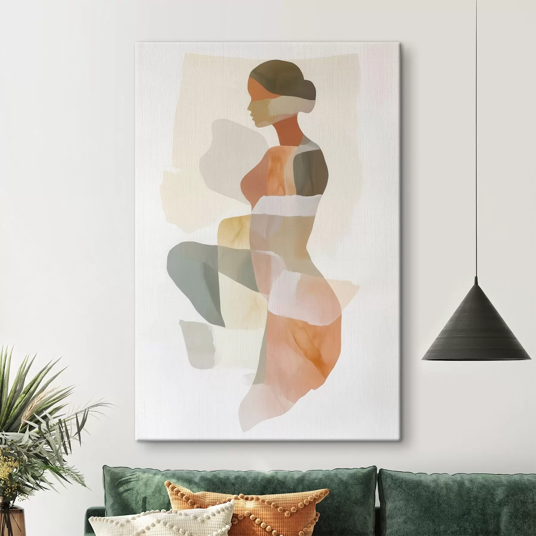 Obraz Abstrakcyjna sylwetka kobiety s45992