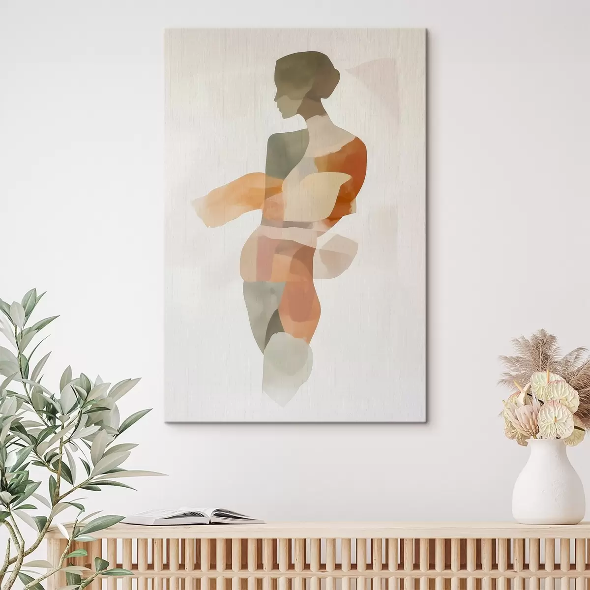 Obraz Abstrakcyjna sylwetka kobiety s45993