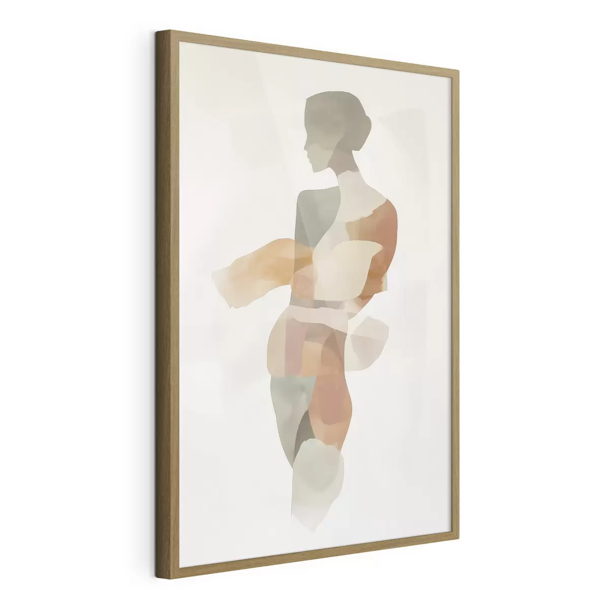 Plakat Abstrakcyjna sylwetka kobiety f45993