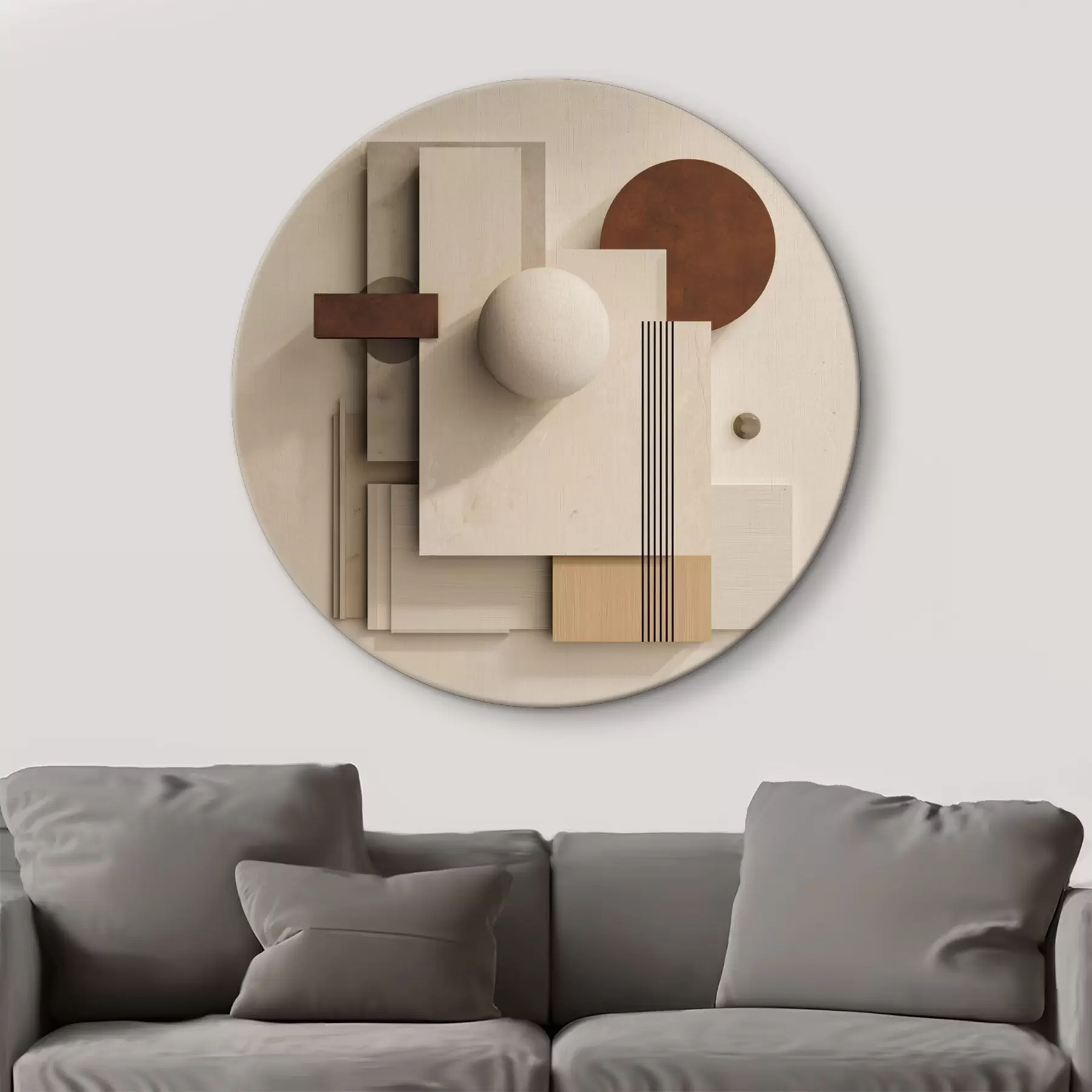Obraz Geometria spokoju w stylu nowoczesnego minimalizmu r45856