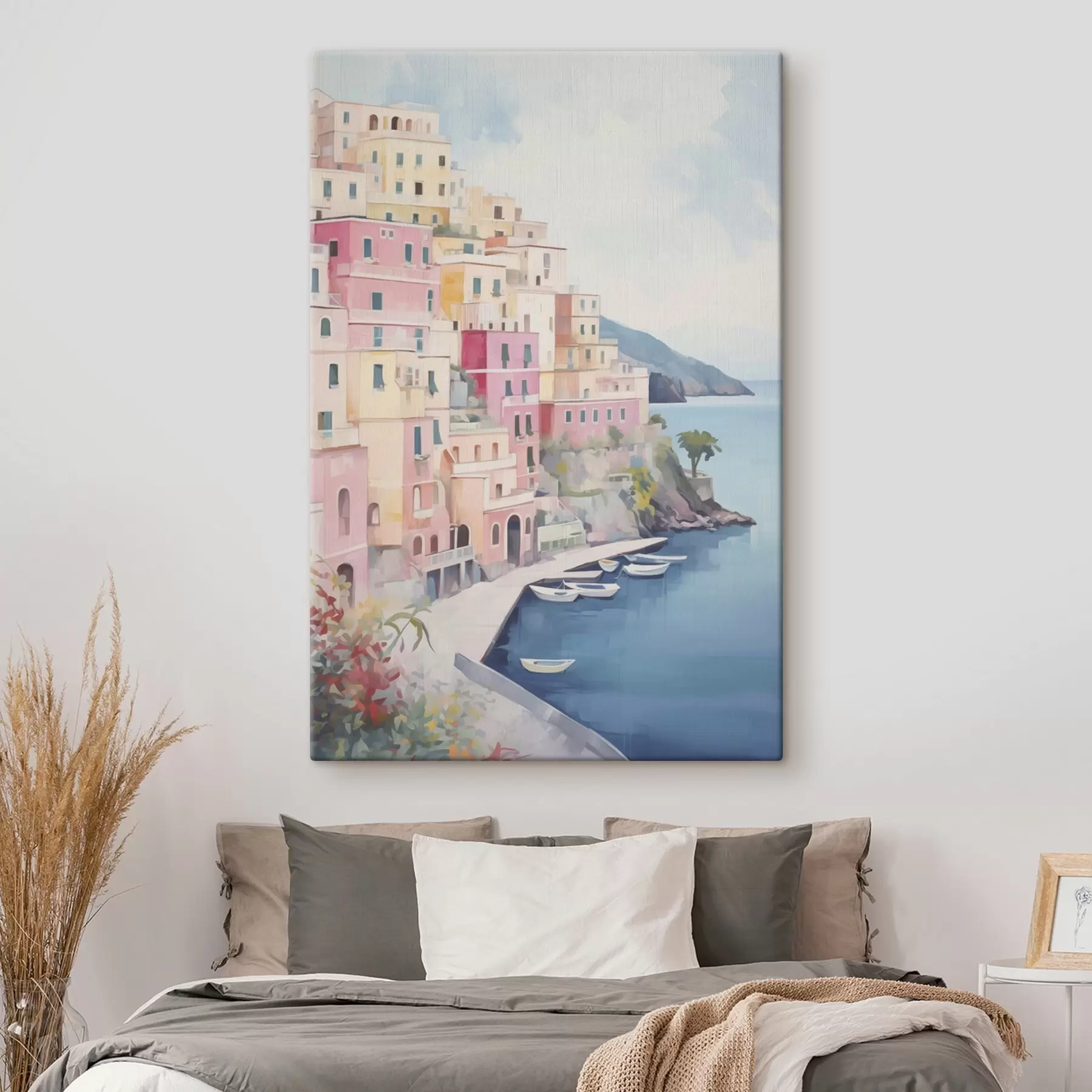 Obraz Domy nad zatoką morską s46066