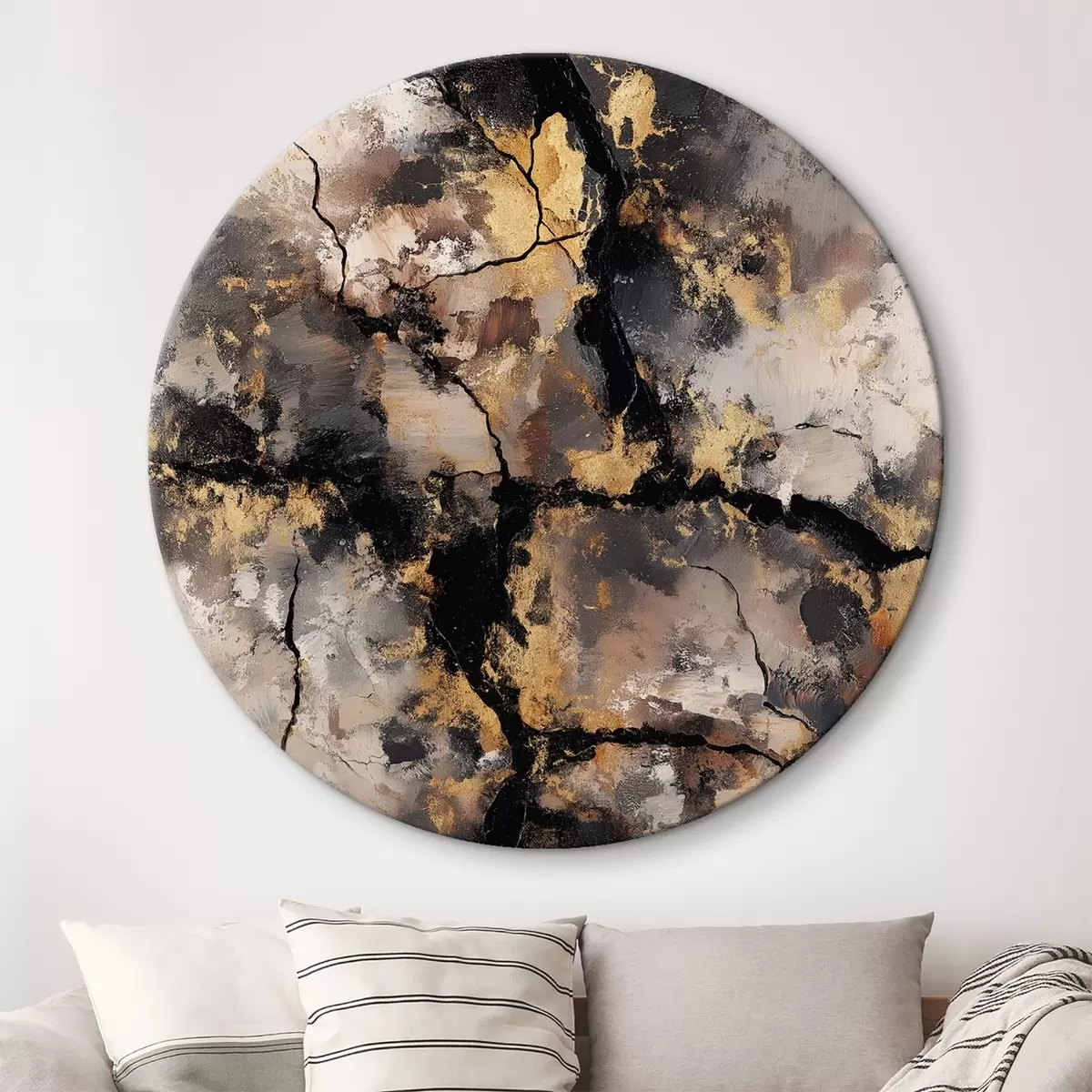 Okrągłe obrazy Marmur r46035