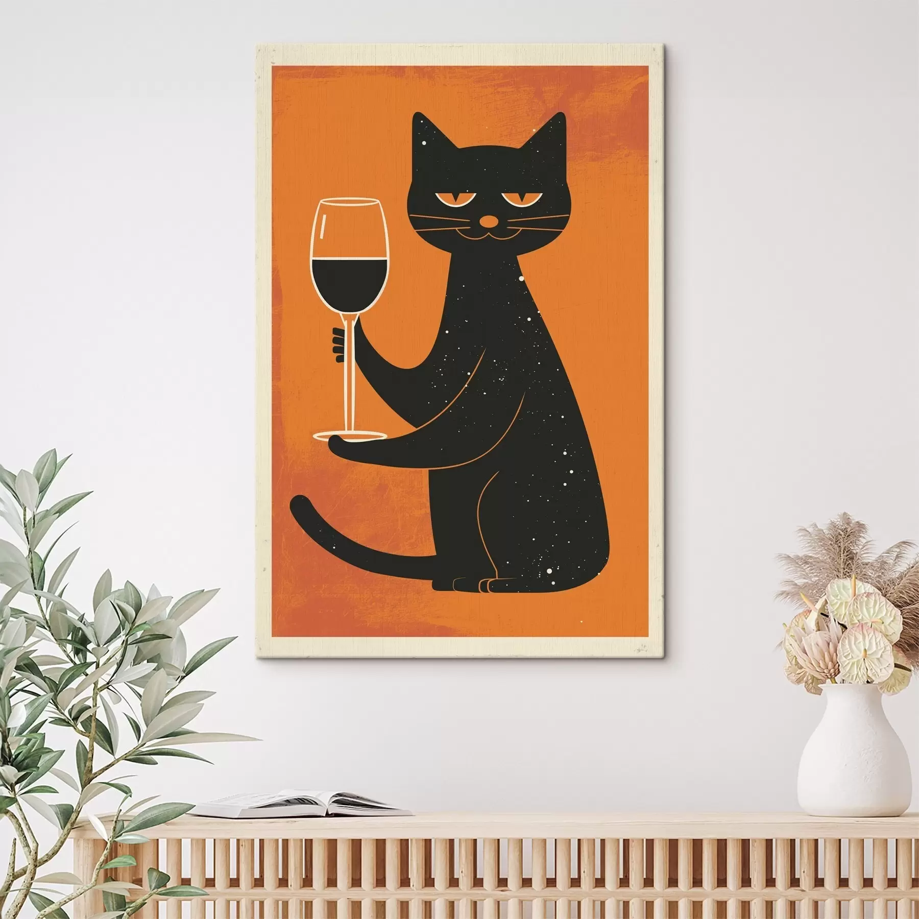 Obraz Wino dla kotów s46046