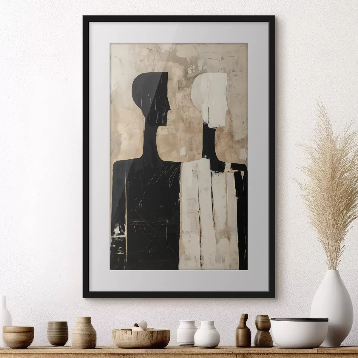 Plakat Dwie abstrakcyjne postacie f46050
