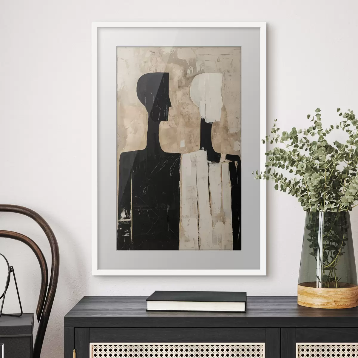 Plakat Dwie abstrakcyjne postacie f46050