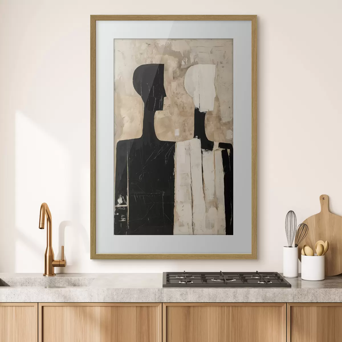 Plakat Dwie abstrakcyjne postacie f46050