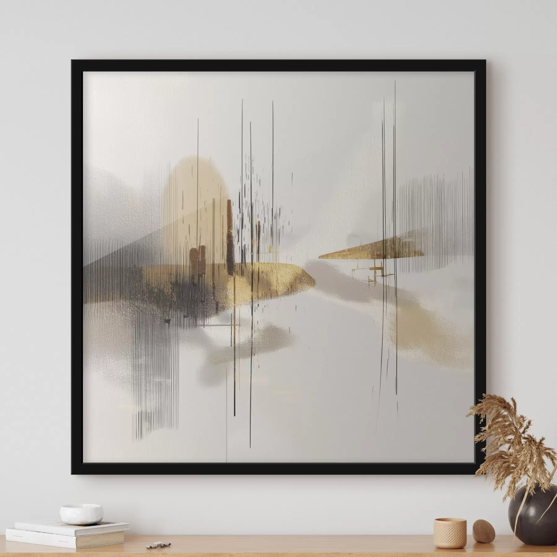 Fototapeta Spokojne wybrzeże w minimalistycznym stylu graficznym f45849