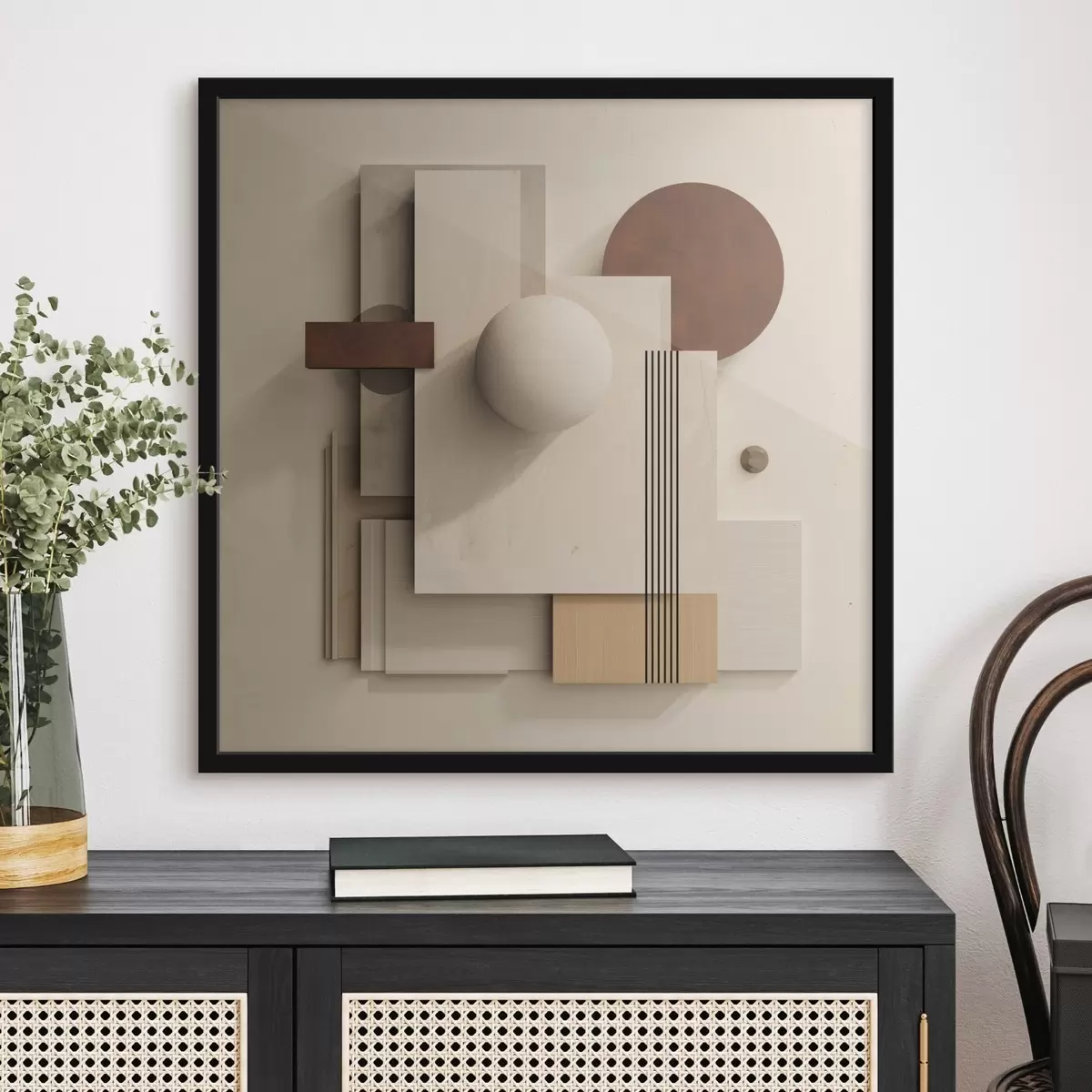Plakat Geometria spokoju w stylu nowoczesnego minimalizmu f45856