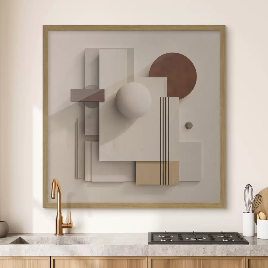 Fototapeta Geometria spokoju w stylu nowoczesnego minimalizmu f45856