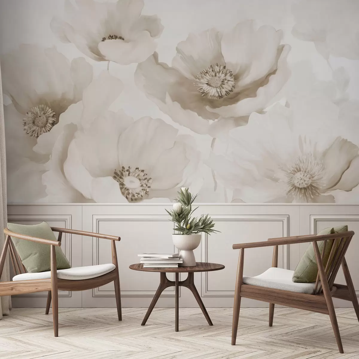 Fototapeta Mak  odcienie beżu w04656v1