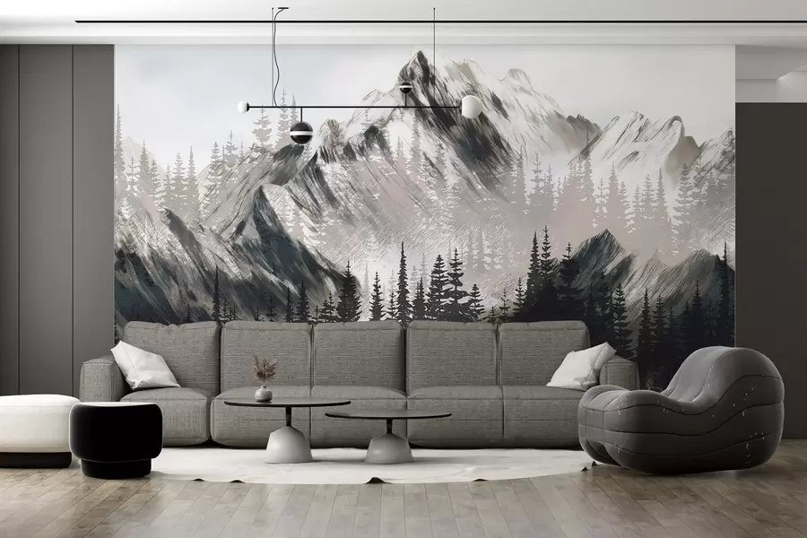 Fototapeta Góry i lasy iglaste w04666