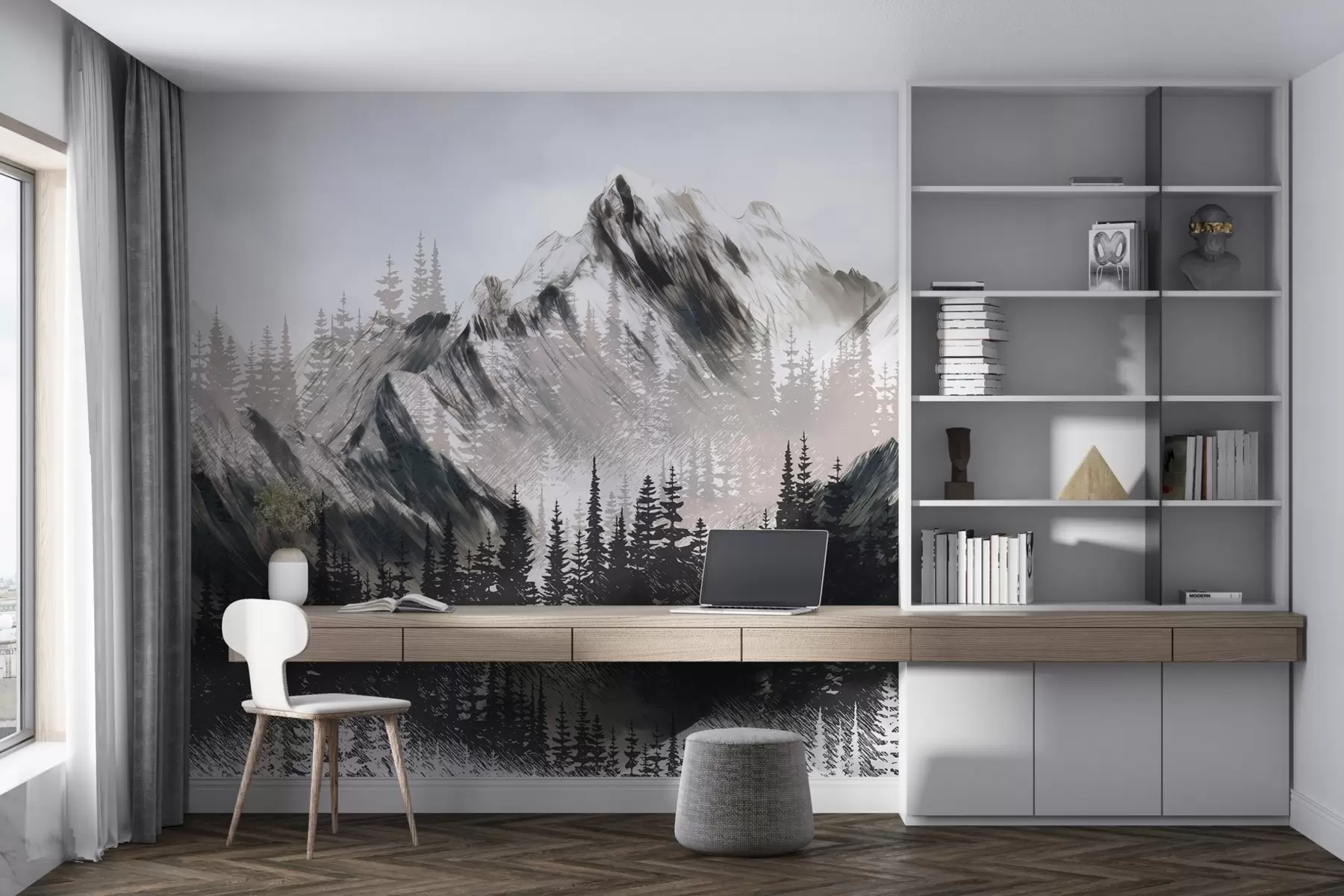 Fototapeta Góry i lasy iglaste w04666