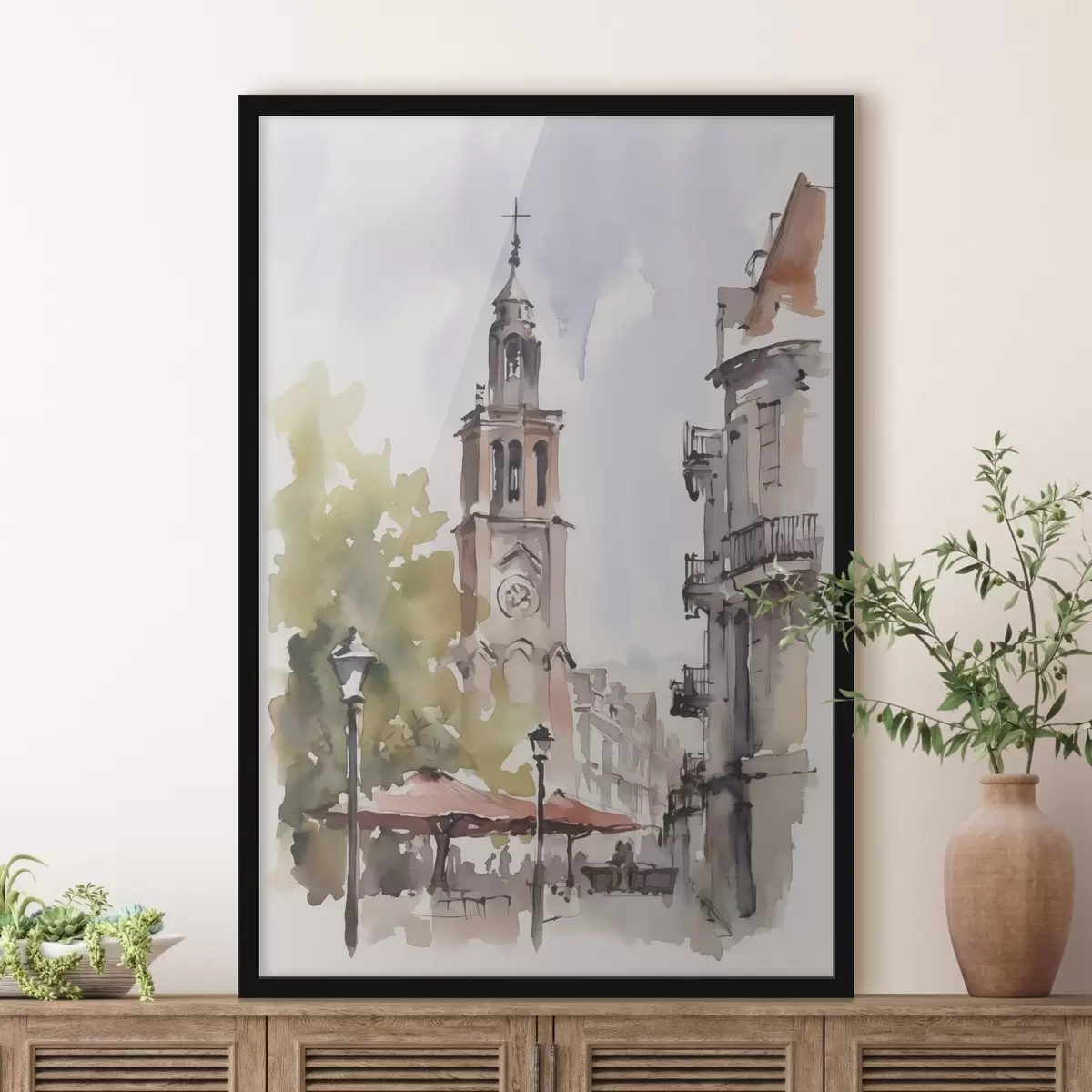 Plakat Pejzaż miejski f46121