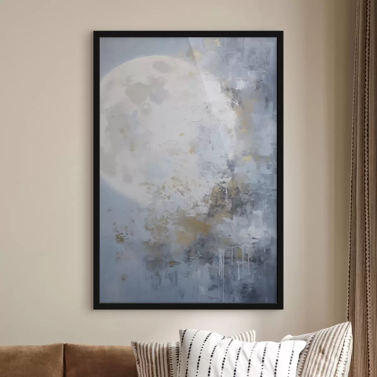 Plakat Abstrakcja księżyca f46125