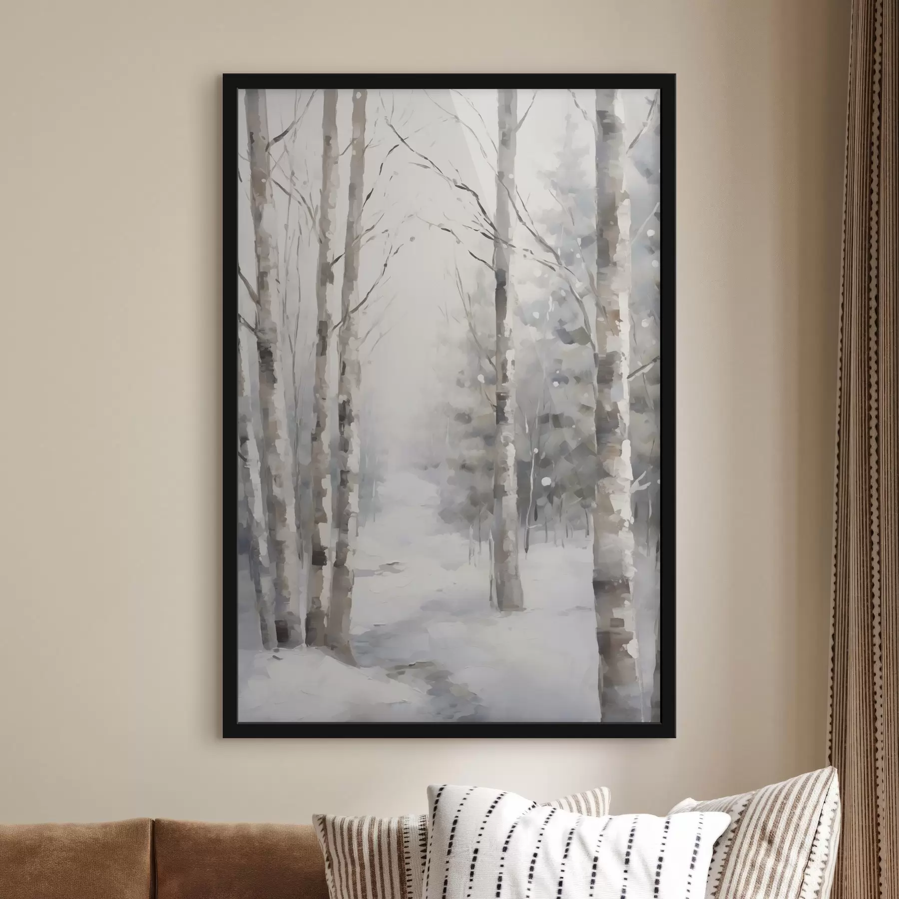Fototapeta Brzozy w zimowym lesie f46129
