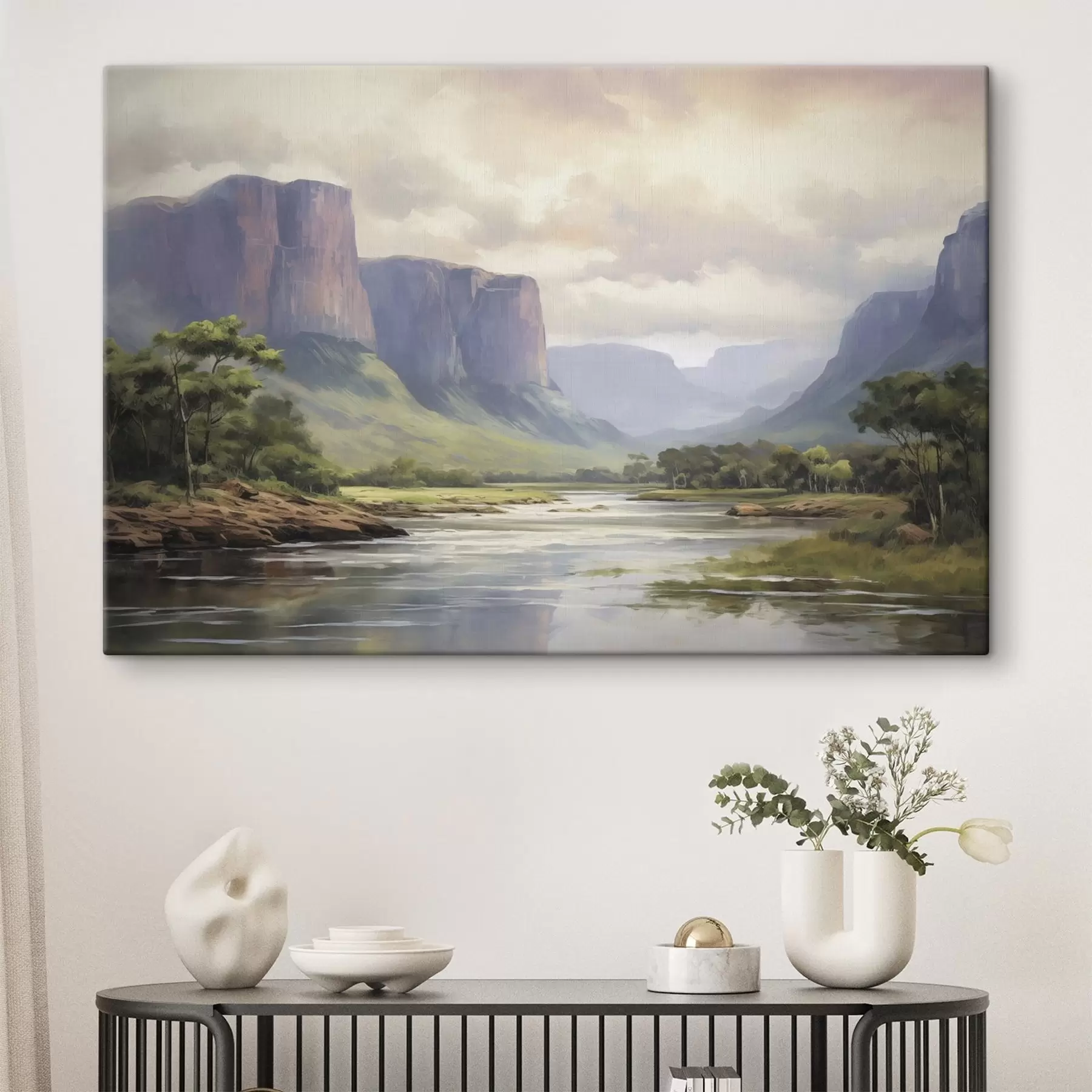 Obraz Park z widokiem na góry s46194