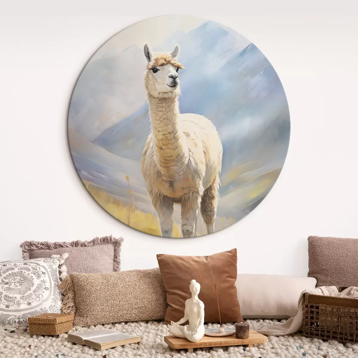 Okrągłe obrazy Lama r46196