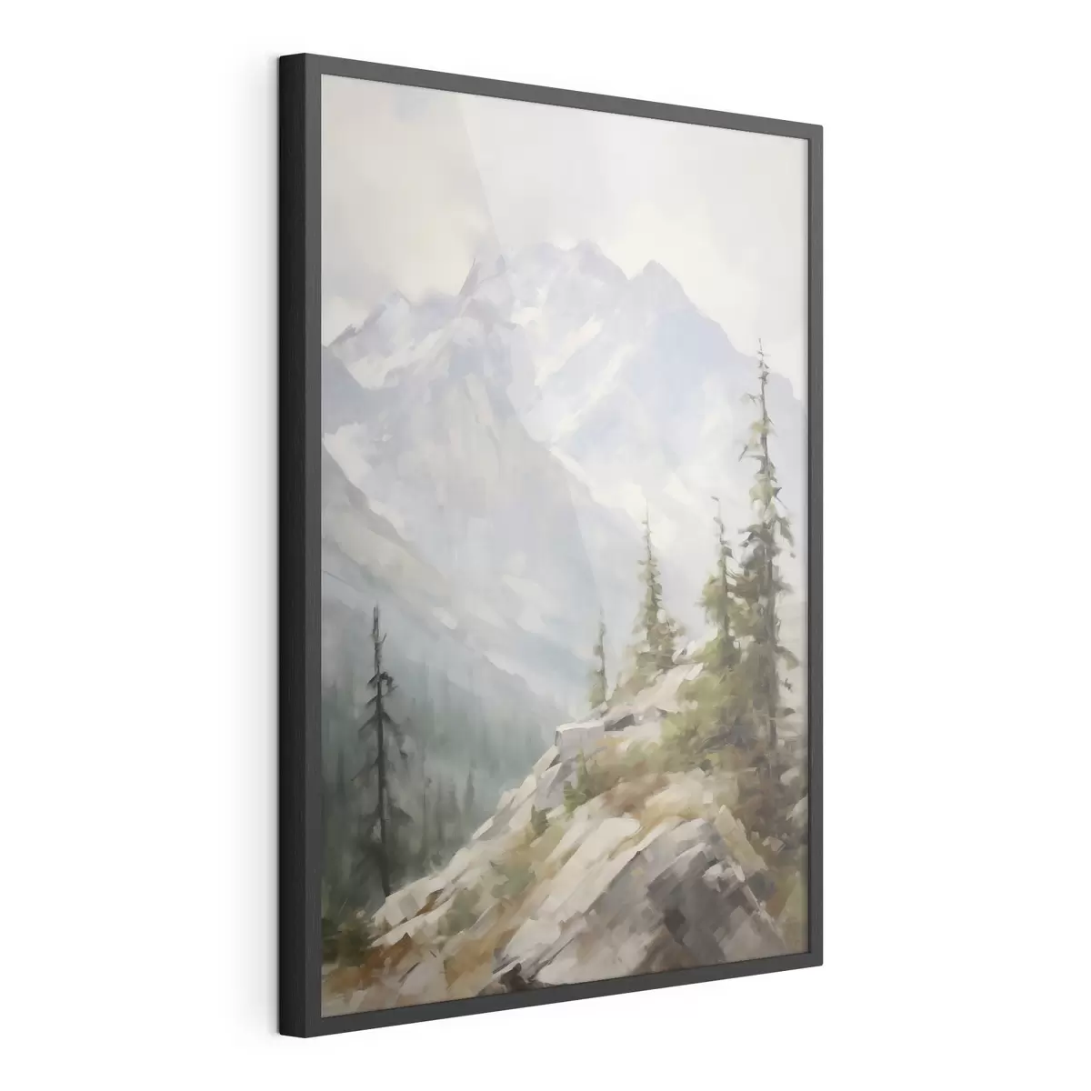 Plakat Świerki na tle gór f46202