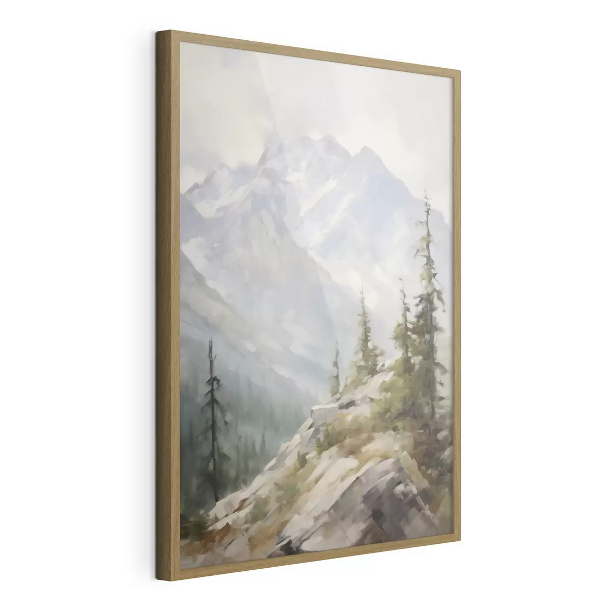 Plakat Świerki na tle gór f46202