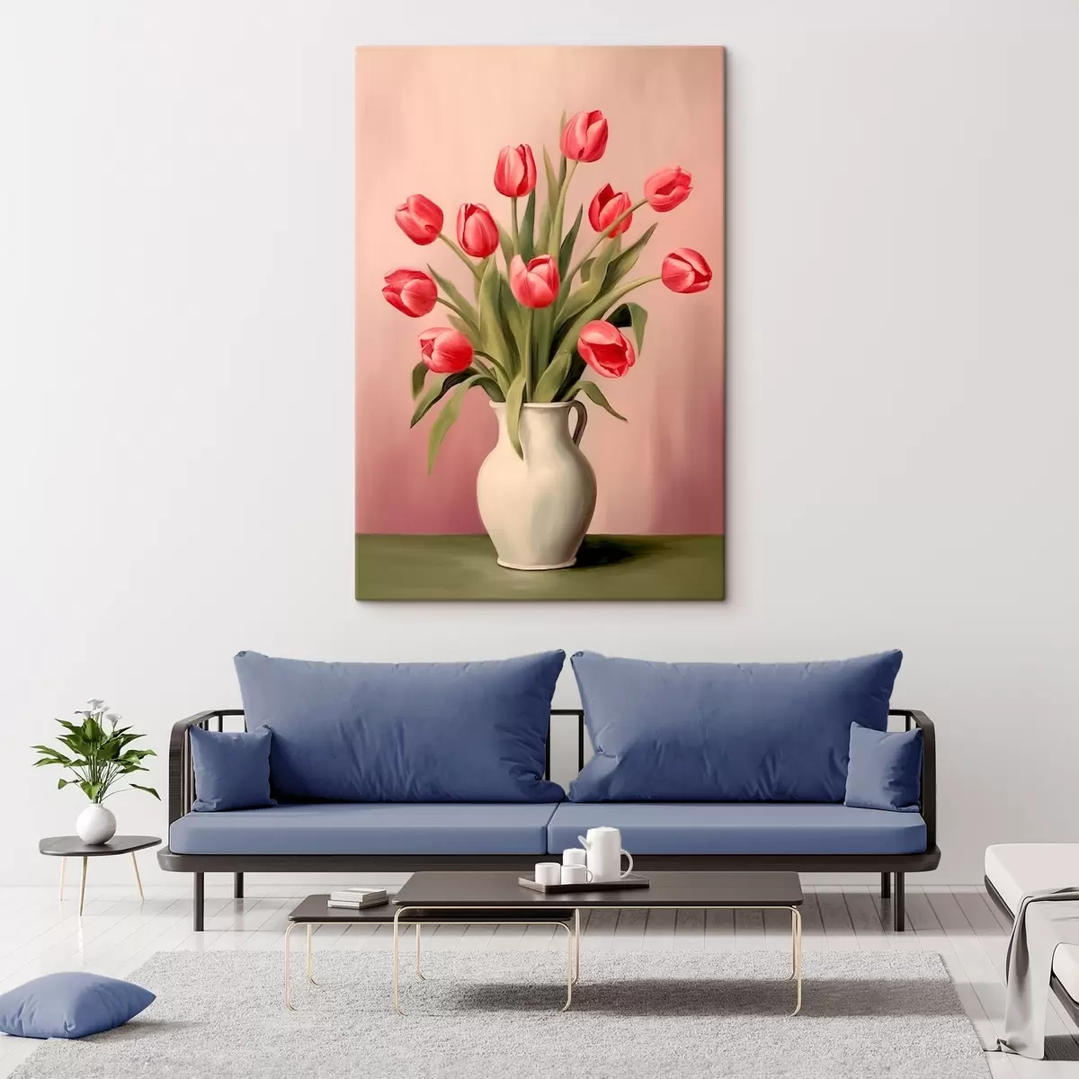 Obraz Tulipany w wazonie s46210