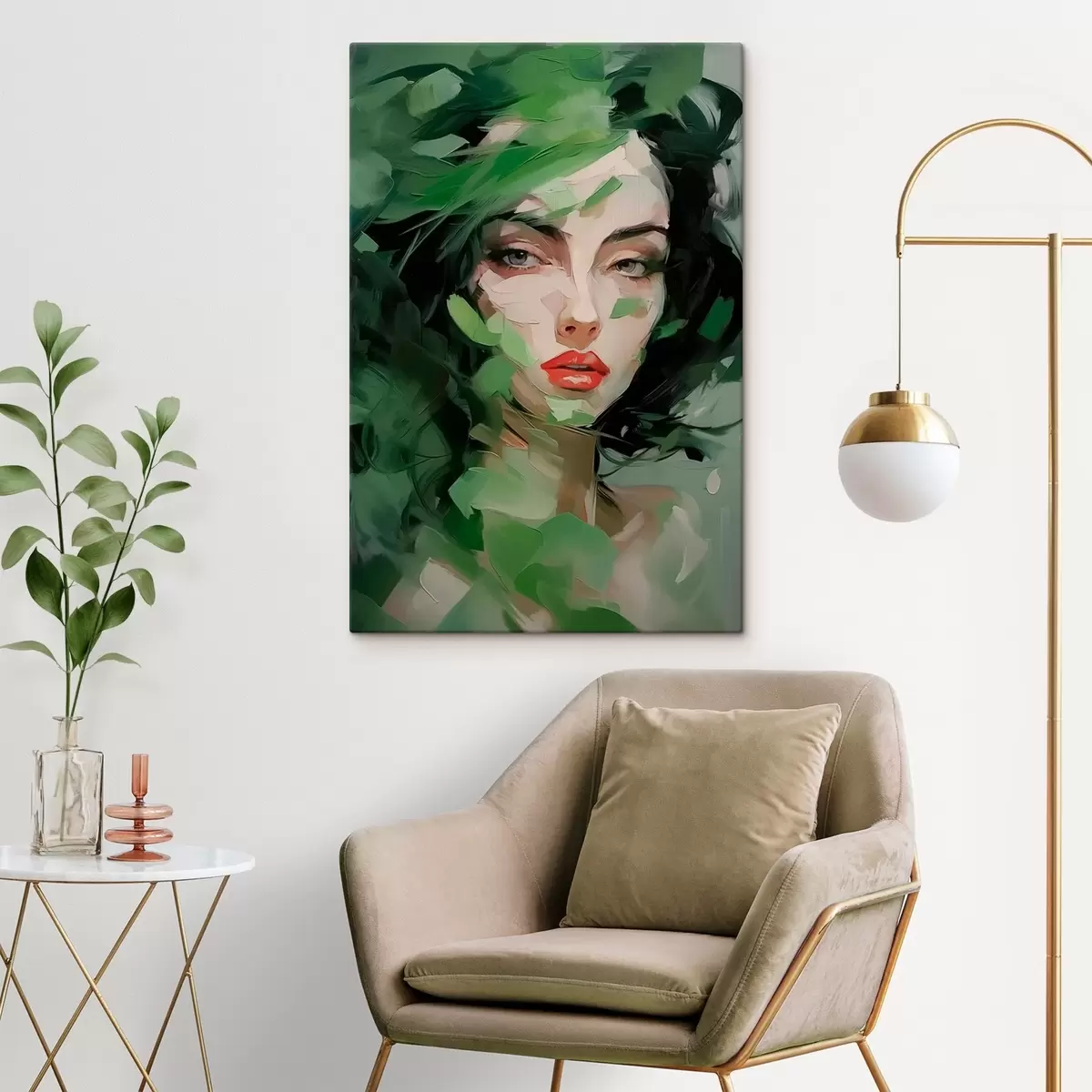 Obraz Abstrakcyjny portret kobiety s46224