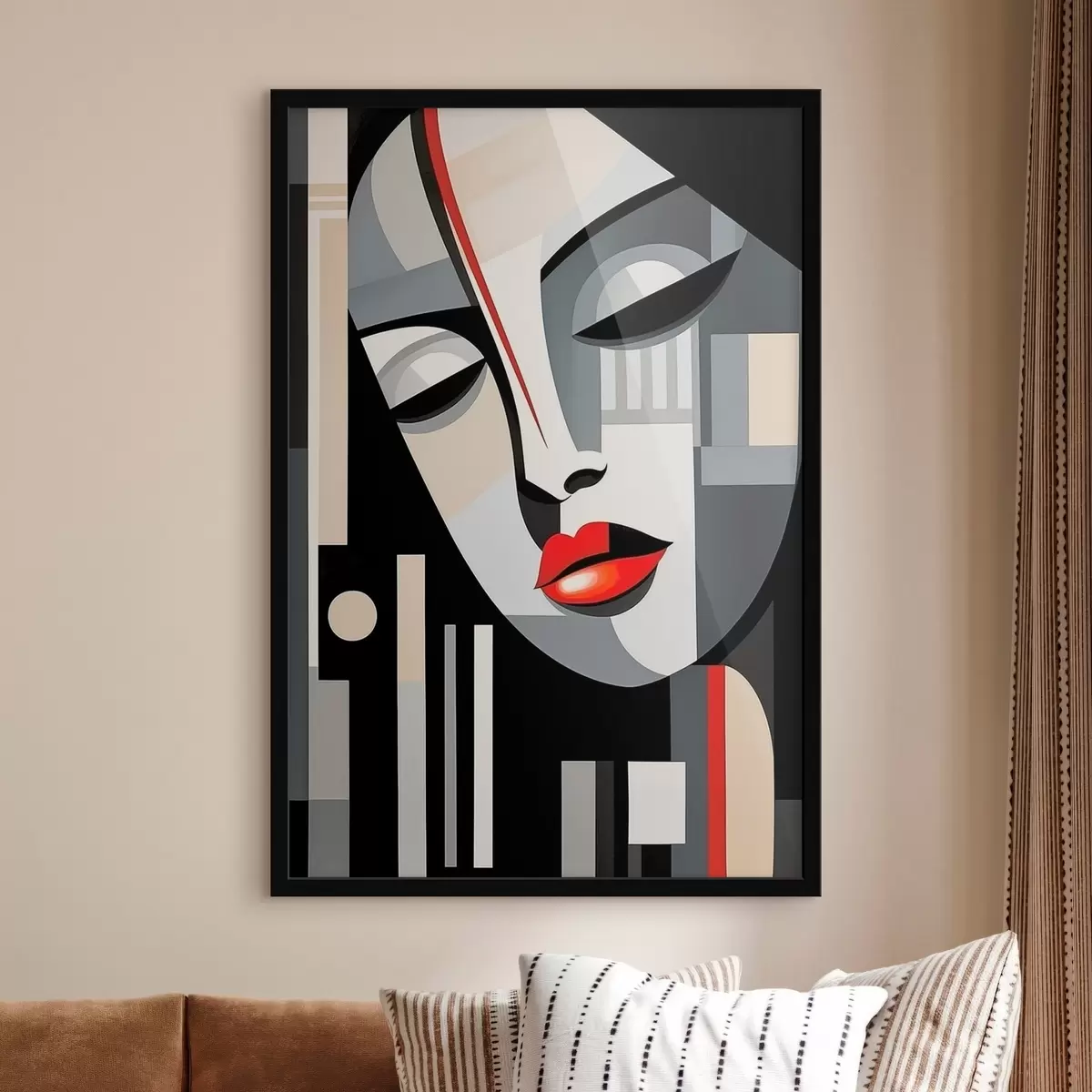 Plakat Abstrakcyjna twarz f46213