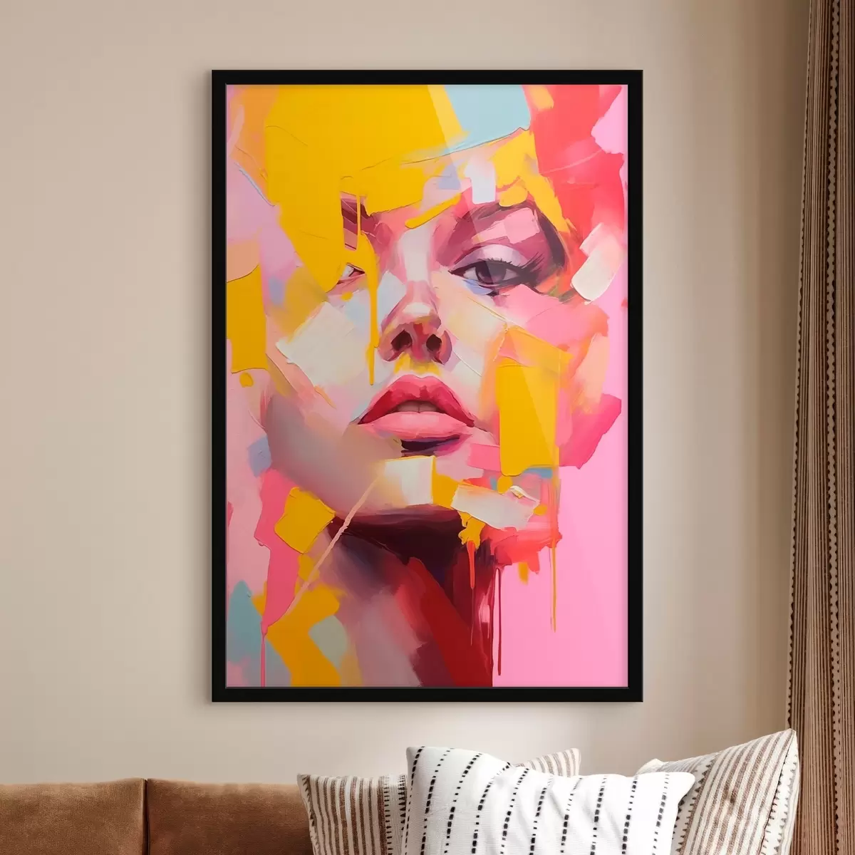 Plakat Abstrakcyjna twarz f46217
