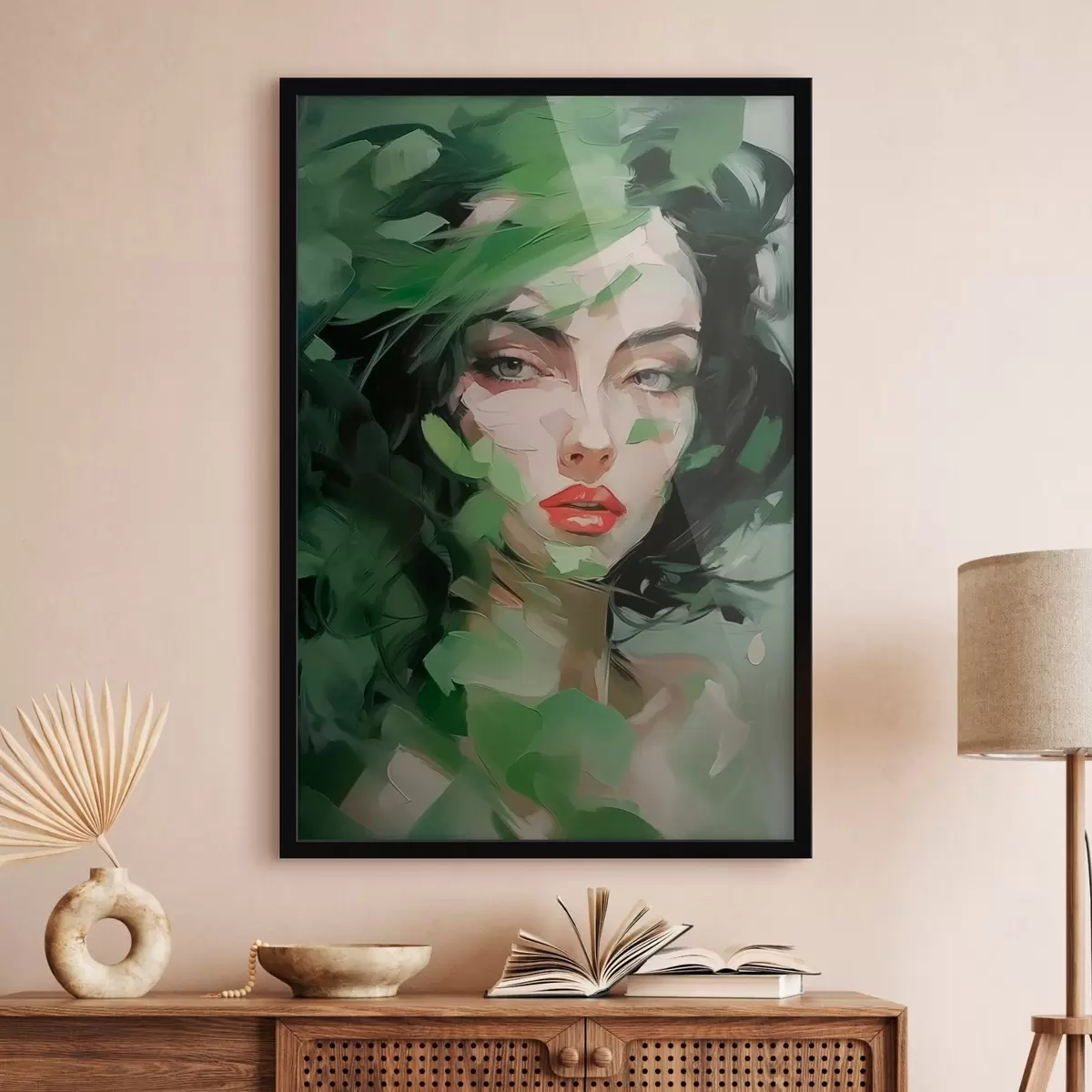 Plakat Abstrakcyjny portret kobiety f46224