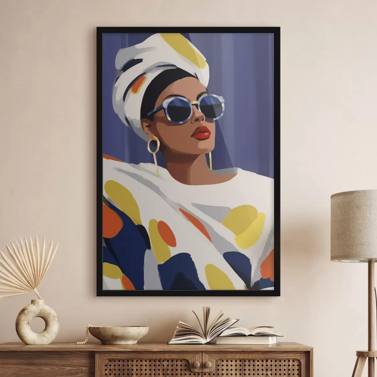Plakat Kobieta w okularach f46231