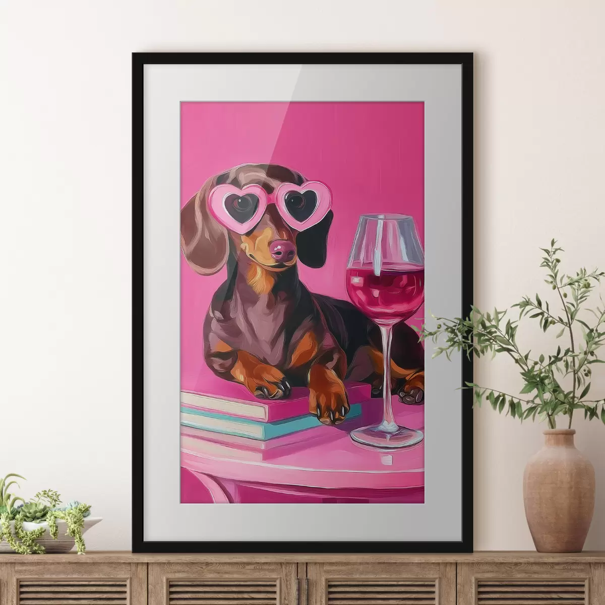 Plakat Pies w okularach f46234