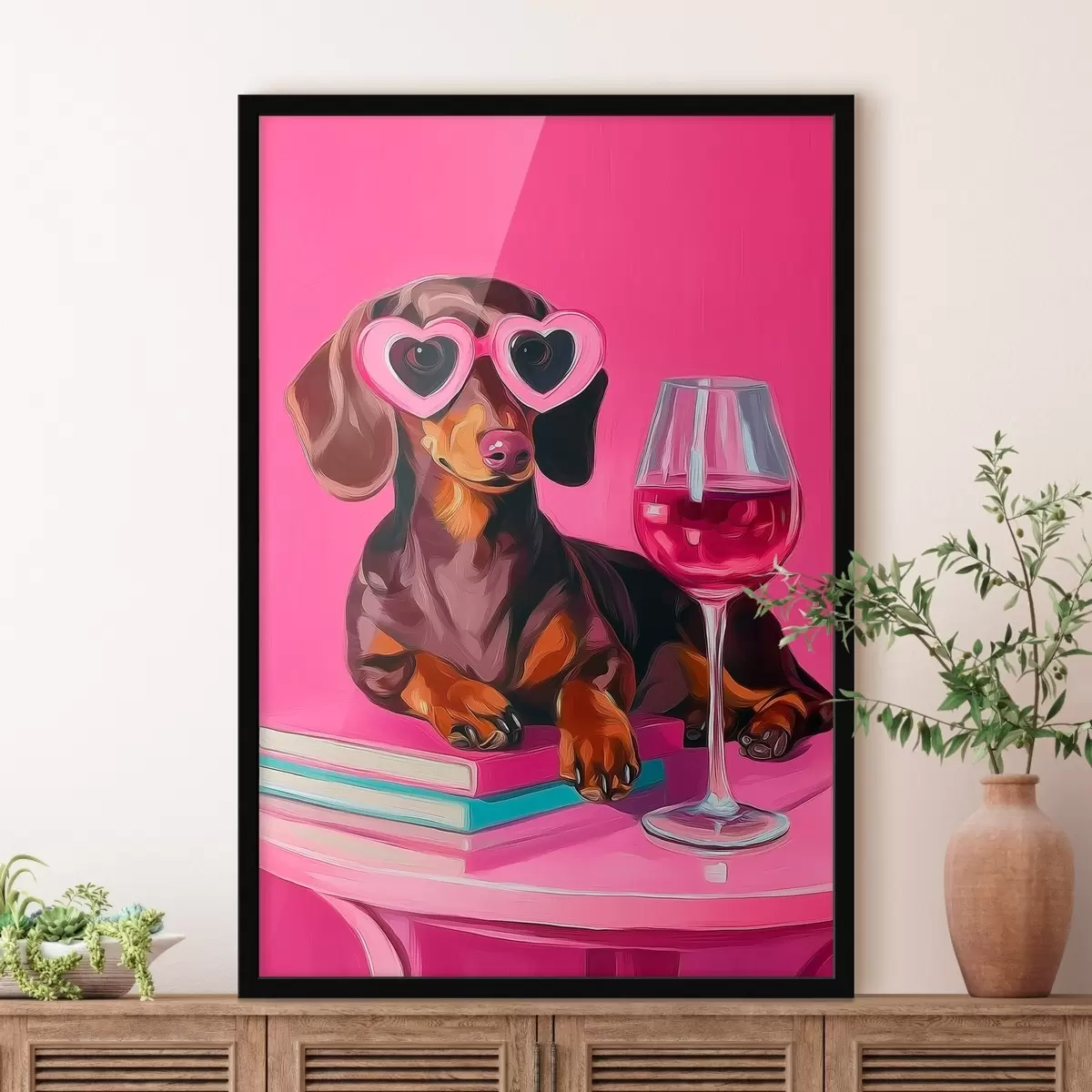 Plakat Pies w okularach f46234