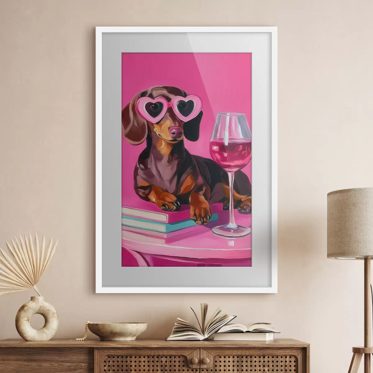 Plakat Pies w okularach f46234