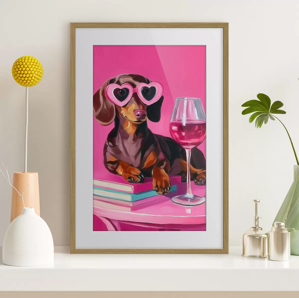 Plakat Pies w okularach f46234
