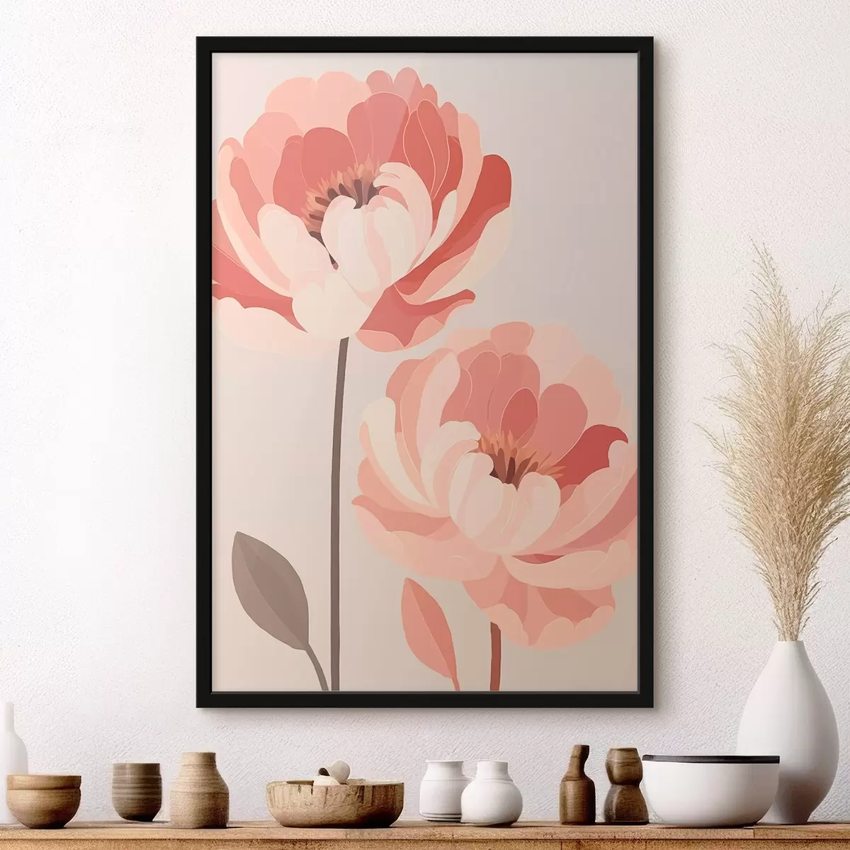 Plakat Piwonie f46253