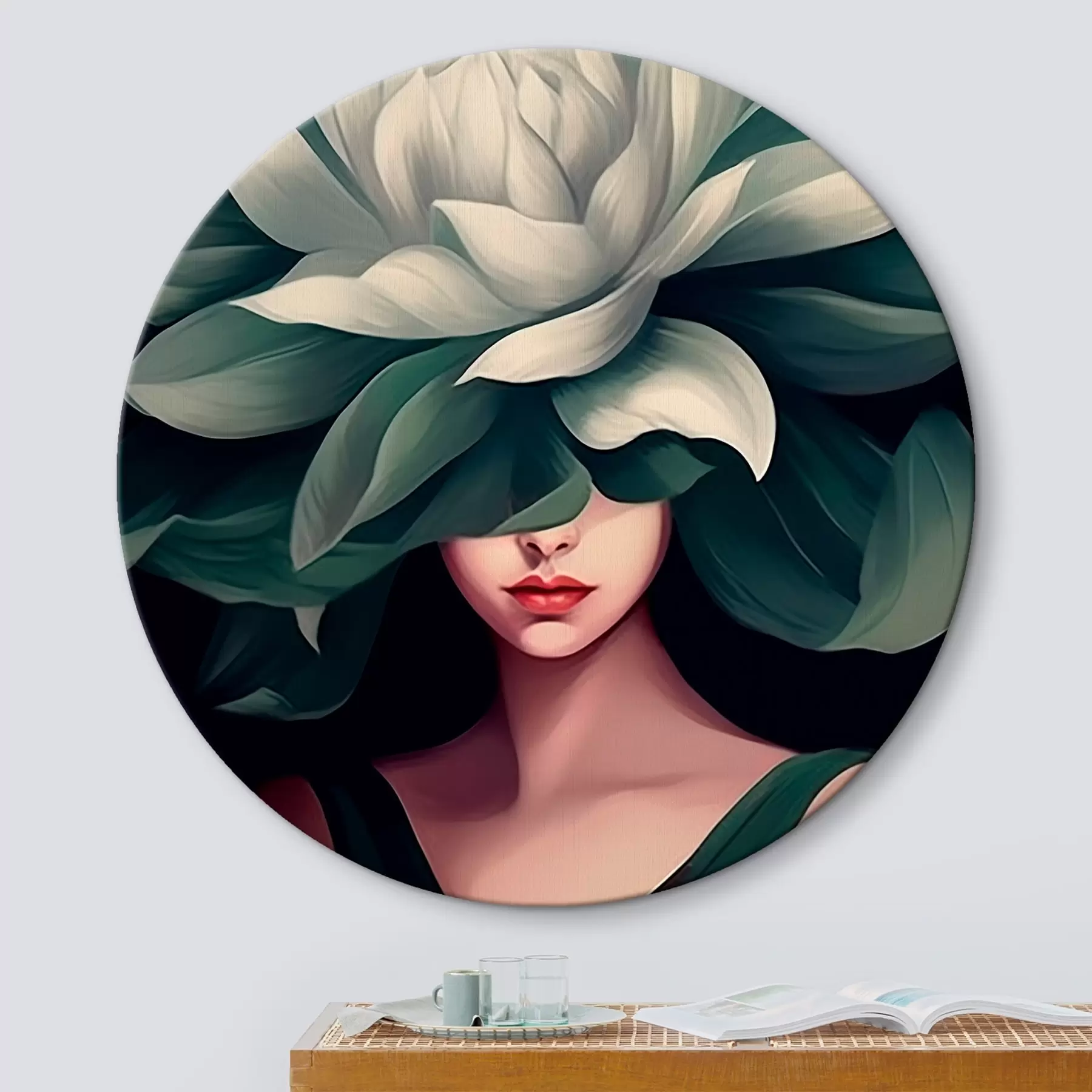 Obraz Dziewczyna z kwiatkiem r46207