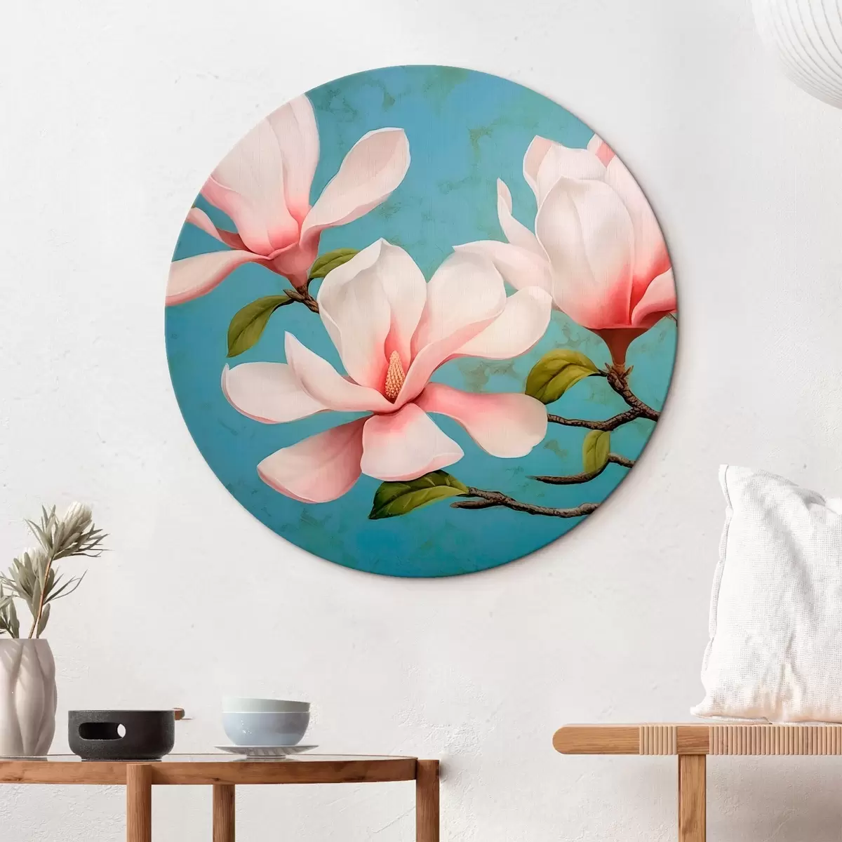 Okrągłe obrazy Magnolia r46211