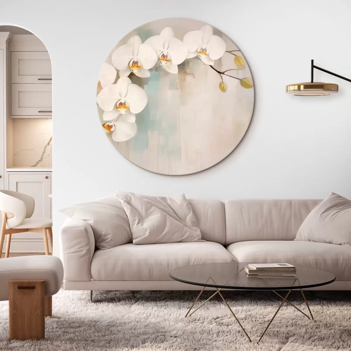 Okrągłe obrazy Orchidee r46233