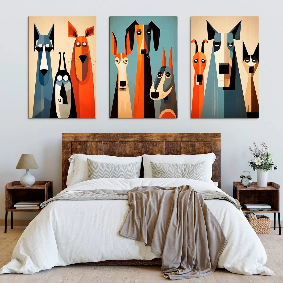 Obraz Abstrakcyjne psy m00845 kup w Polsce - Uwalls.pl Obraz Abstrakcyjne psy m00845