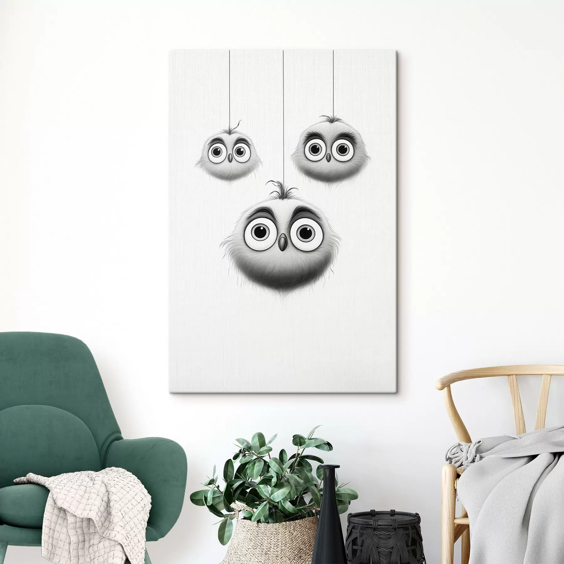 Obraz Trzy urocze ptaszki s46072