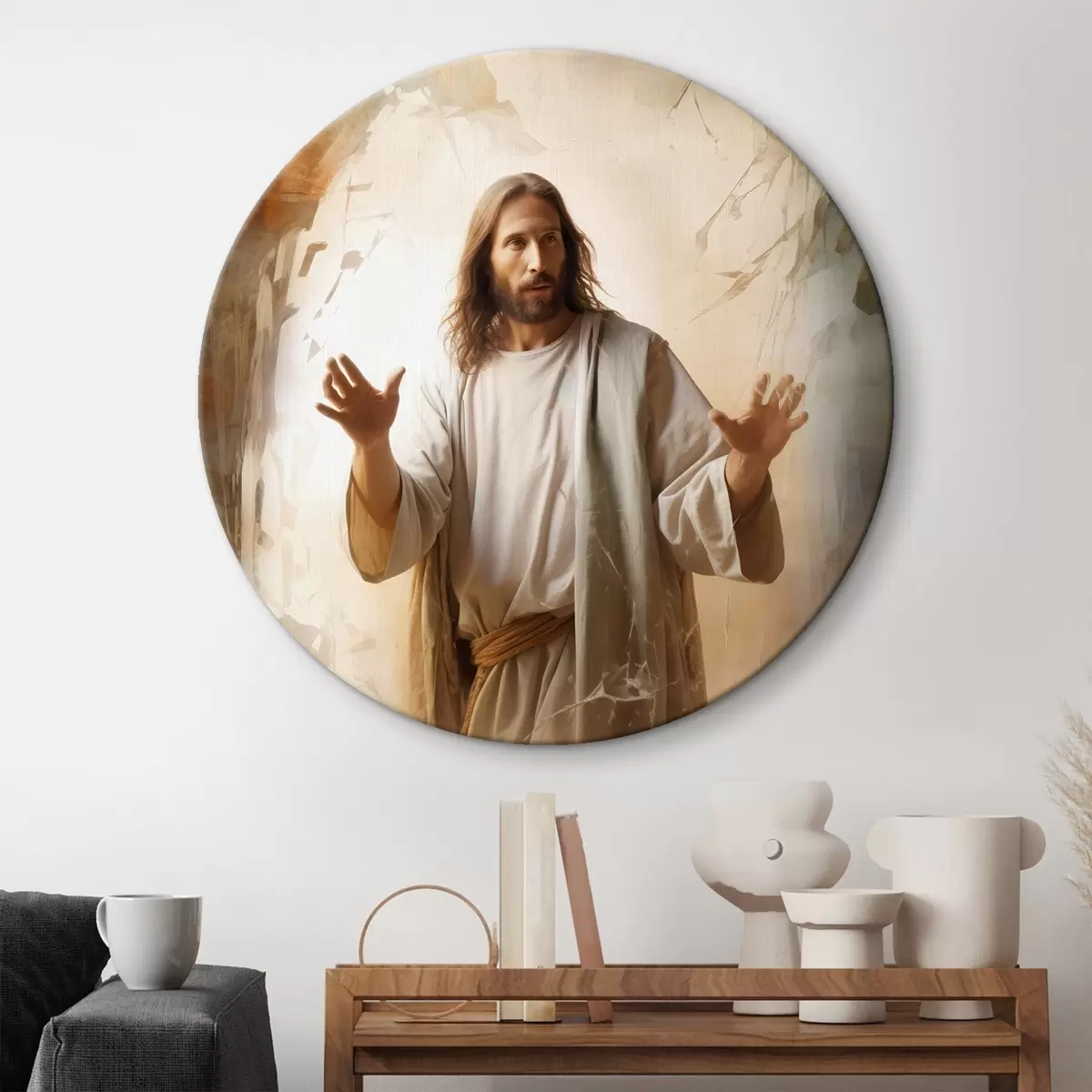 Okrągłe obrazy Jezus r46081