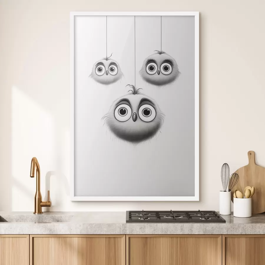 Fototapeta Trzy urocze ptaszki f46072
