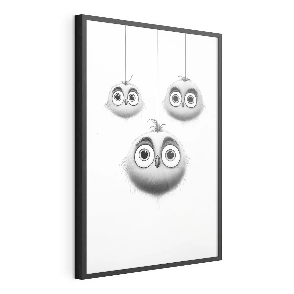 Plakat Trzy urocze ptaszki f46072