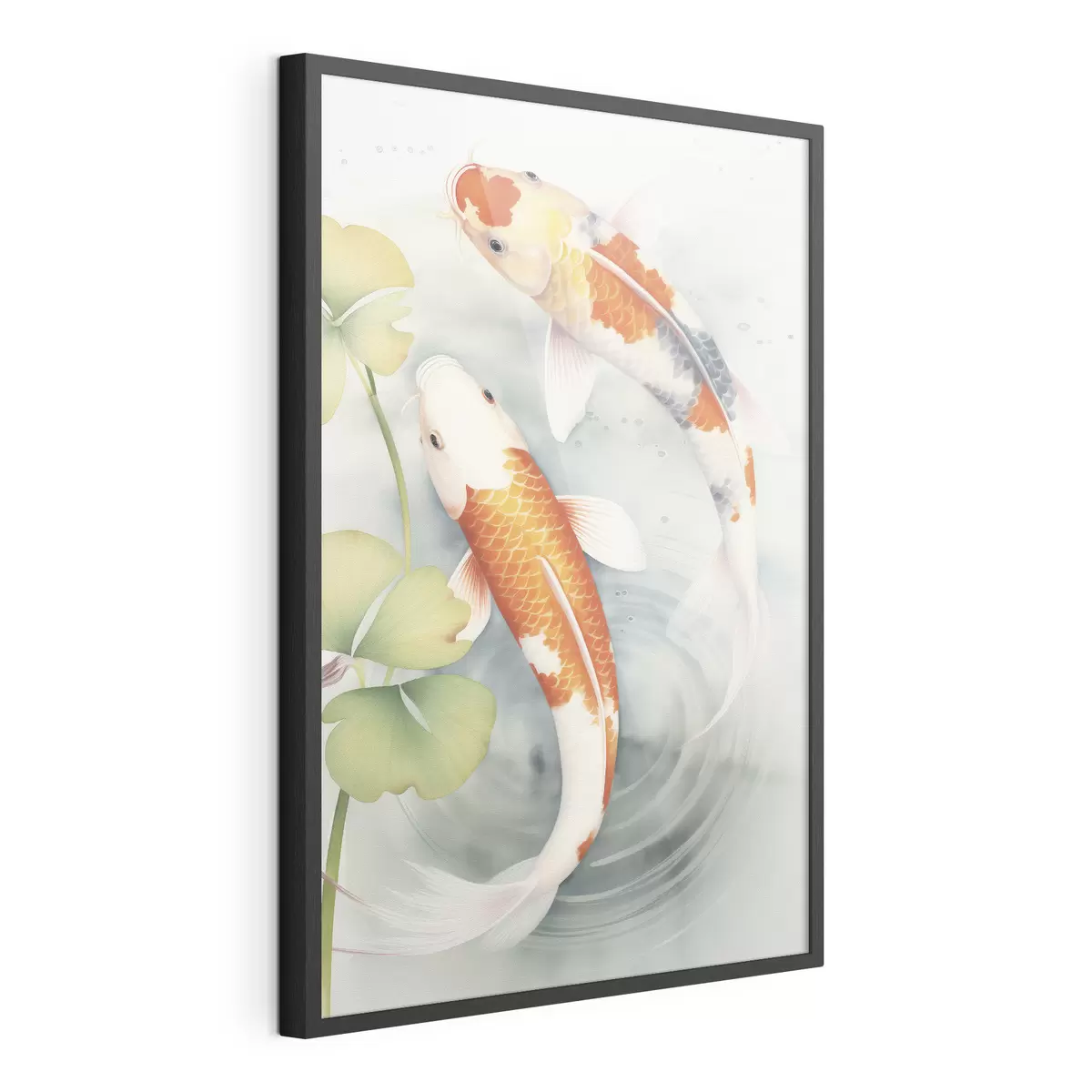 Plakat Dwie przepiękne ryby w stawie f46086