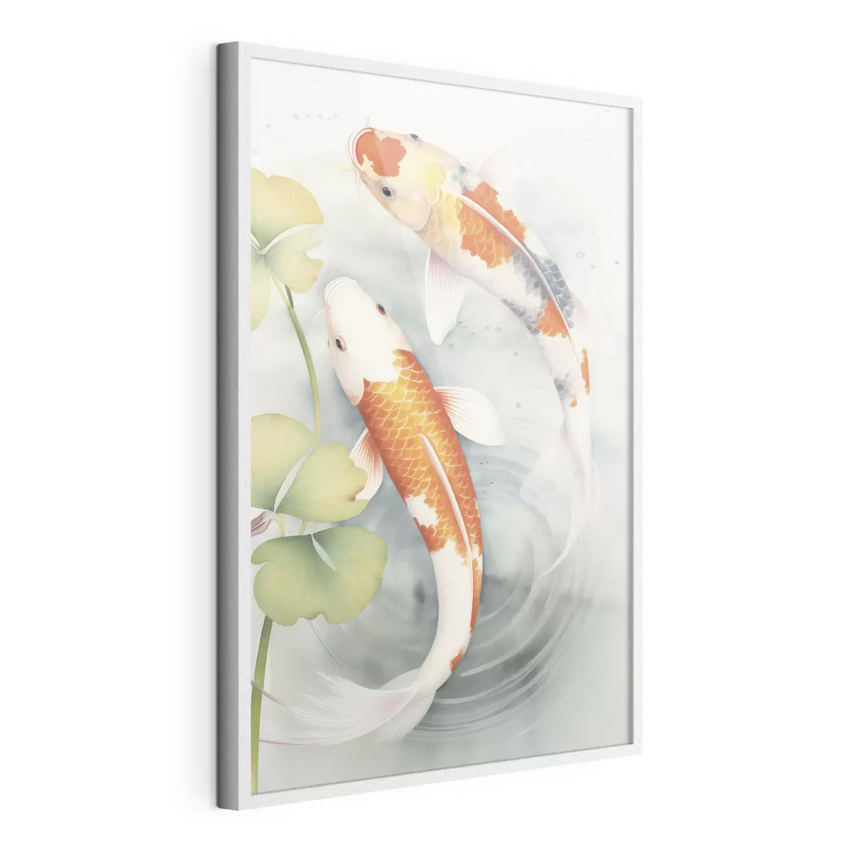 Plakat Dwie przepiękne ryby w stawie f46086