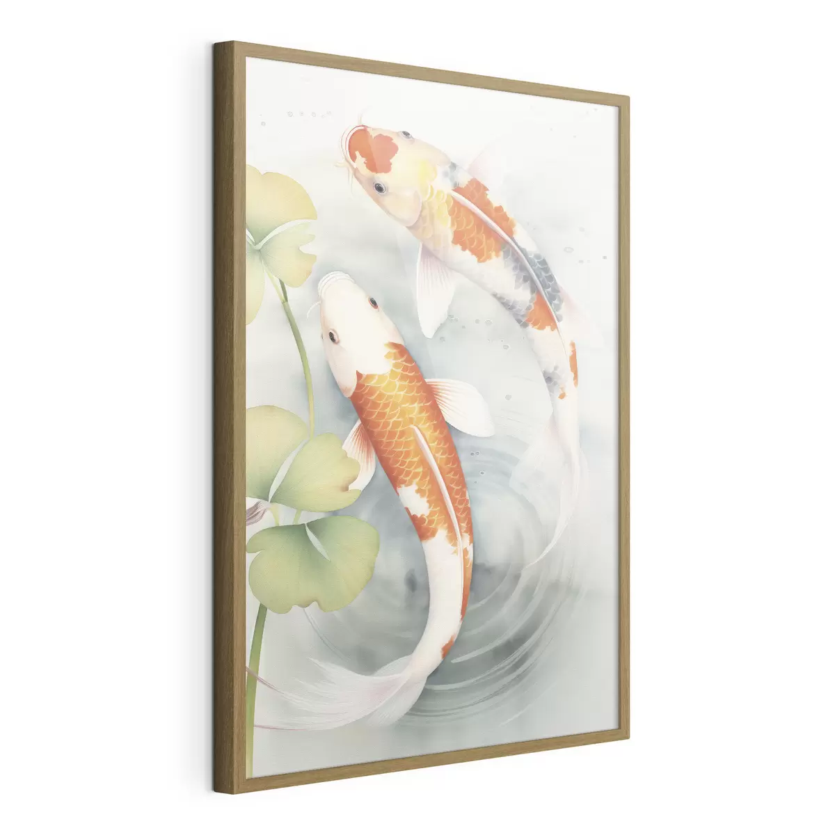 Plakat Dwie przepiękne ryby w stawie f46086