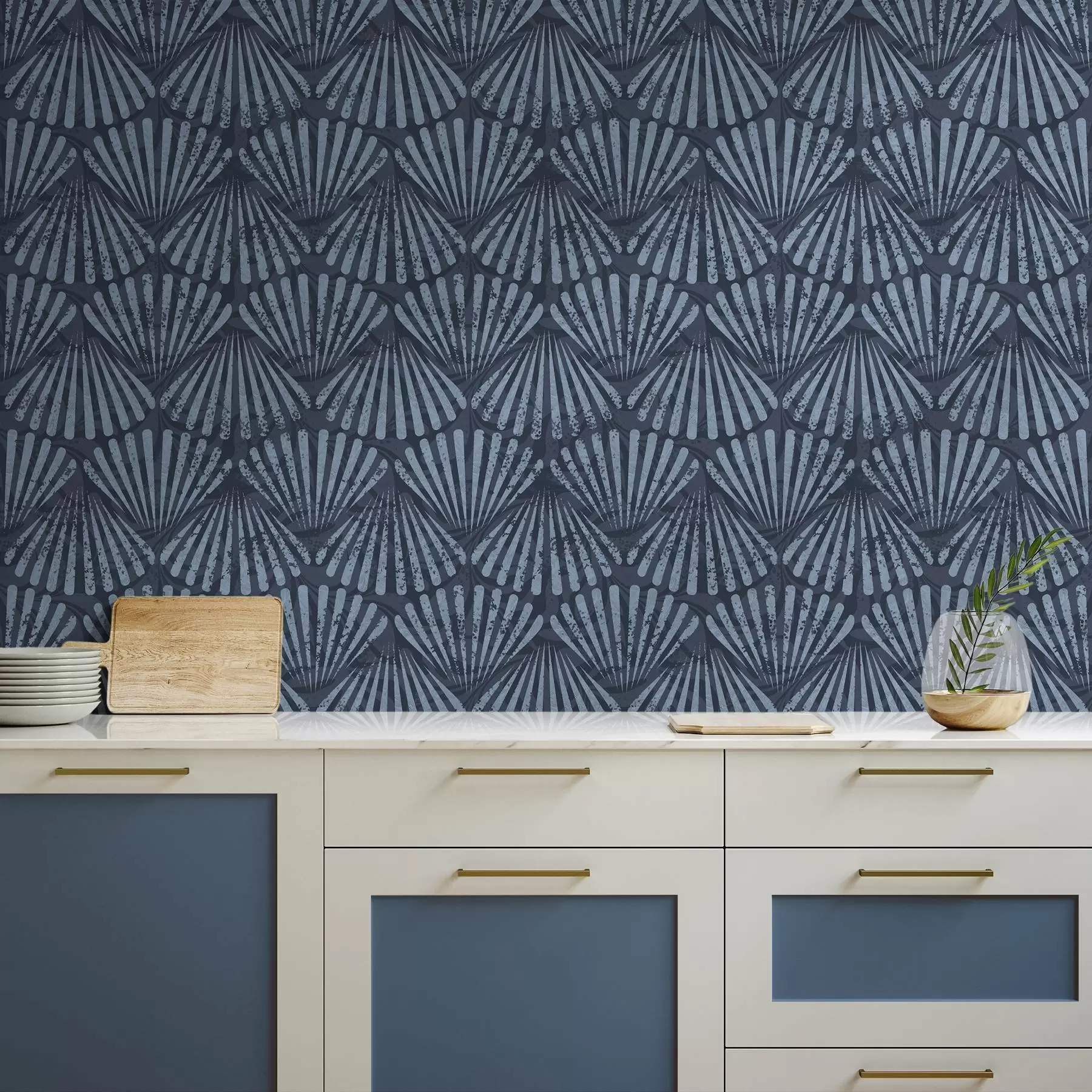 Fototapeta Abstrakcyjne promienie w odcieniach niebieskiego, dynamiczny motyw a00710