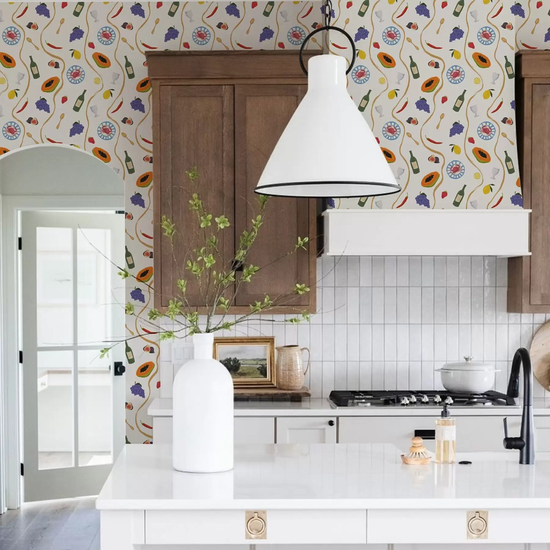 Fototapeta Butelki, papaja, cytryny i przyprawy na jasnym tle a00802