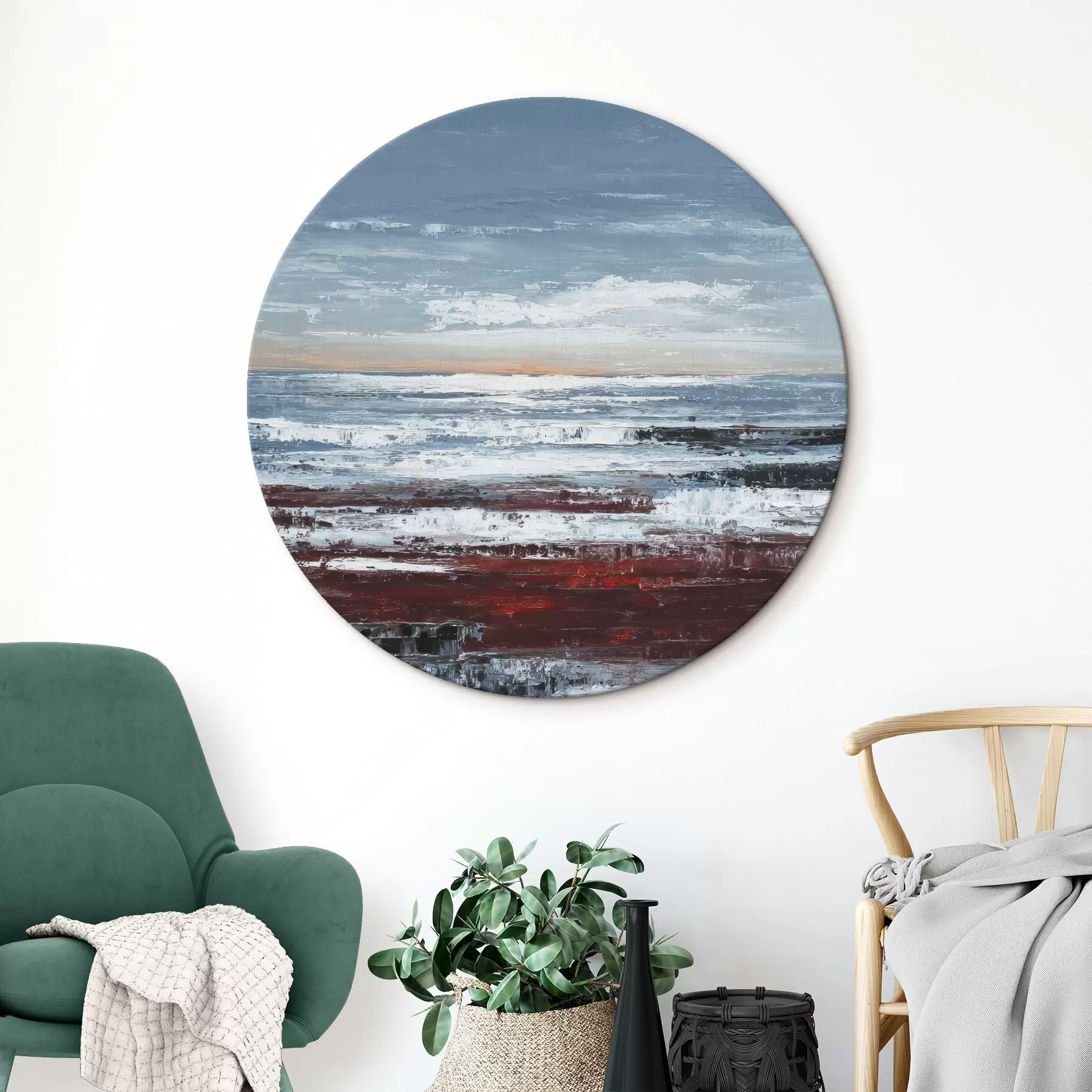 Obraz Abstrakcyjny pejzaż morski r46014