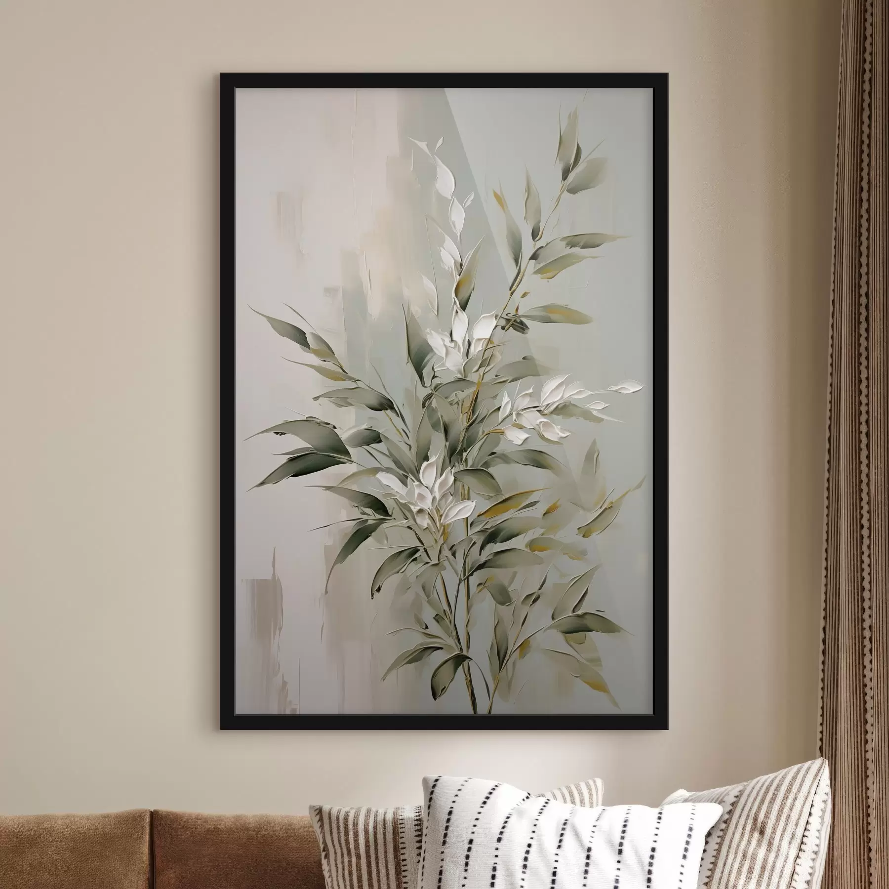 Fototapeta Abstrakcyjna gałąź z liśćmi f46135